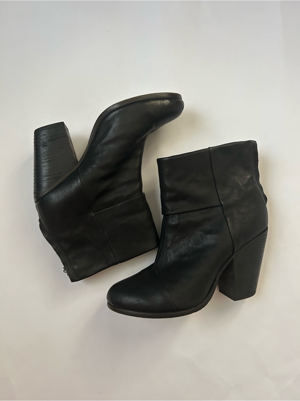 rag & bone Black Leather Ankle Booties - Picture 10 of 10